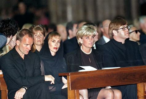 princess diana at gianni versace funeral